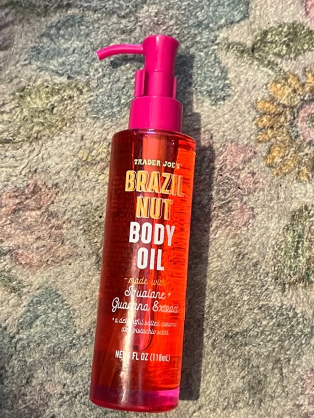 Brazil Nut Body Oil - Pink/Orange Pump